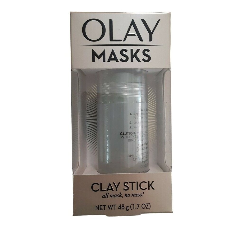 Olay Mask Clay Stick Shine Control All Mask No Mess Tea Tree Extract 1.7 Oz